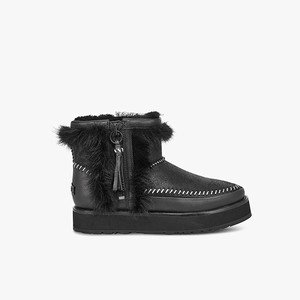 Ugg Fluff Punk Klassiska Stövlar Dam Svarta (761485XPI)